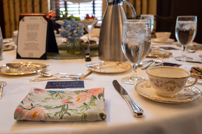 wedding shower place setting Milwaukee venue